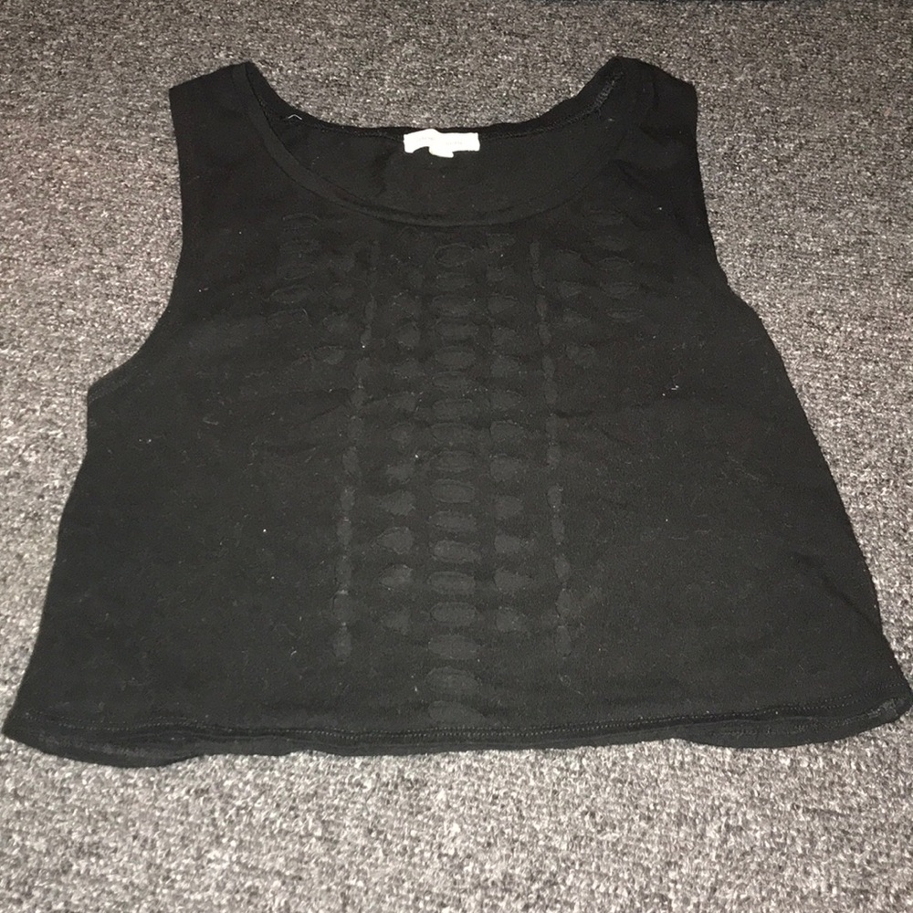 Crop top with cut outs